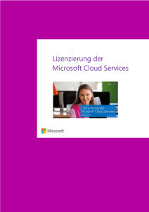 Lizenzierung der Microsoft Cloud Services