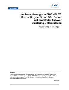 Implementierung von EMC VPLEX, Microsoft Hyper