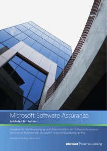 Microsoft Software Assurance Guide