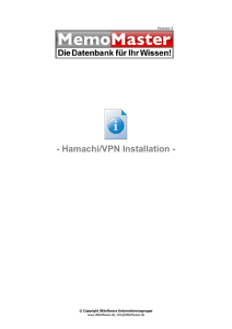 MemoMaster VPN-Installation