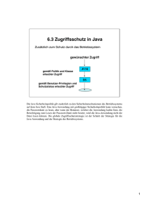 6.3 Zugriffsschutz in Java