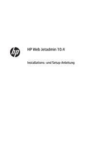 HP Web Jetadmin - Installations- und Setup