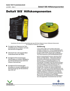 DeltaV SIS Hilfskomponenten - Emerson Process Management