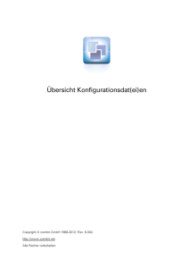 combit - Übersicht Konfigurationsdat(ei)en