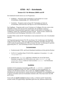 HL7-Importschnittstelle (Windows, PDF