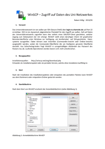 WinSCP – Zugriff auf Daten des Uni