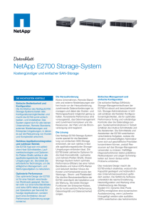 NetApp E2700 Storage-System - Thomas
