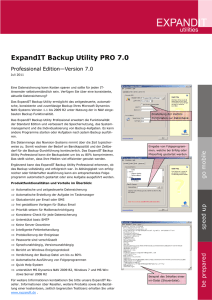 ExpandIT Backup Utility PRO 7.0