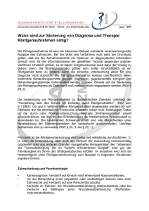 Wann sind zur Sicherung von Diagnose und Therapie