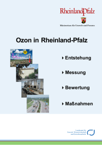Ozon in Rheinland-Pfalz - Luftreinhaltung Rheinland