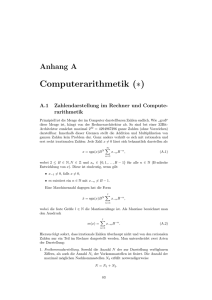 Computerarithmetik (∗)