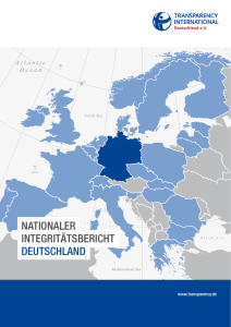 nationaler integritätsbericht deutschland