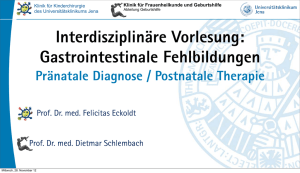 Pränatale Diagnose / Postnatale Therapie