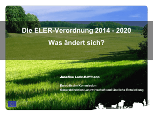 Josefine Loriz-Hoffmann: Die ELER-Verordnung 2014