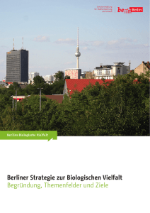 Berlins Biologische Vielfalt - Senatsverwaltung für Stadtentwicklung