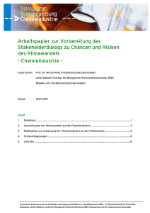 Arbeitspapier Chemiedialog, Seiten 1-13