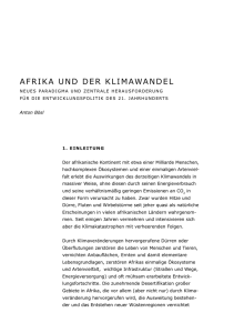 Afrika und der Klimawandel - Konrad-Adenauer