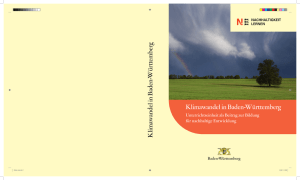 Klimawandel BW - Nachhaltigkeitsstrategie Baden