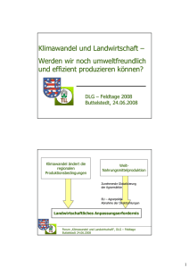 Klimawandel und Landwirtschaft - Thüringer Landesanstalt für