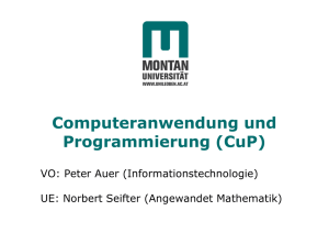 Computeranwendung und Programmierung (CuP)