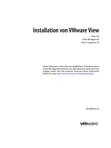 Installation von VMware View View 4.6