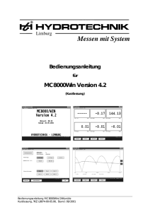 MC8000Win Version 4.2