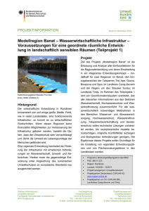 Modellregion Banat – Wasserwirtschaftliche Infrastruktur