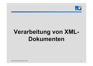 Verarbeitung von XML