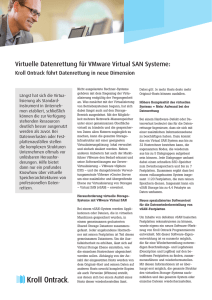 Virtuelle Datenrettung für VMware Virtual SAN Systeme
