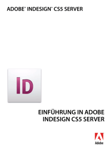 Einführung in Adobe InDesign CS5 Server