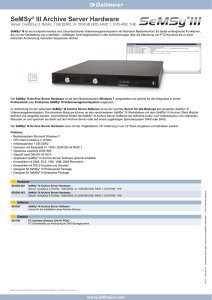SeMSy® III Archive Server Hardware