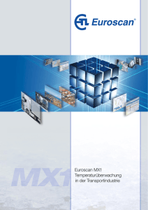 Euroscan MX1 Temperatur überwachung in der Transportindustrie