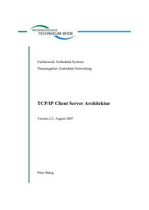 TCP/IP Client Server Architektur