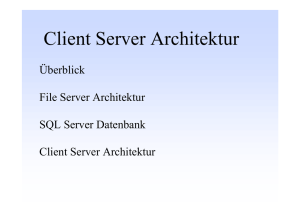 Client Server Architektur