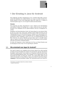 1 Der Einstieg in Java für Android - oth
