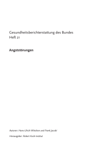 Gesundheitsberichterstattung des Bundes Heft 21 Angststörungen