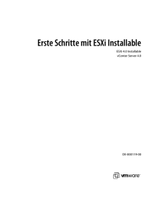 Erste Schritte mit ESXi Installable