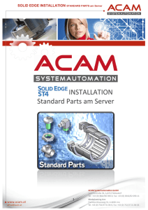 Anleitung zur Installation von Standard Parts am Server