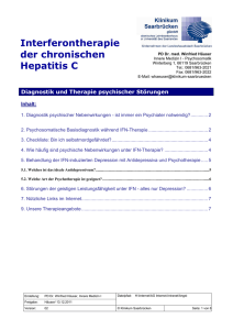 Interferontherapie der chronischen Hepatitis C