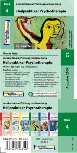 Heilpraktiker Psychotherapie