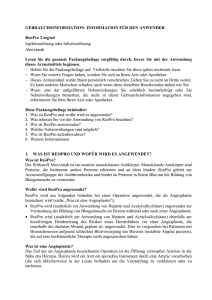 INFORMATION FÜR DEN ANWENDER ReoPro 2 mg/ml