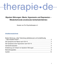 Dossier Bipolare Störungen, PDF
