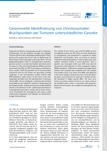 Genomweite Identifizierung von chromosomalen Bruchpunkten bei