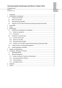 Informationspapier Essstörungen