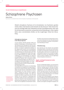 Schizophrene Psychosen
