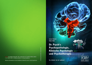 Dr. Psych`s Psychopathologie, Klinische Psychologie und