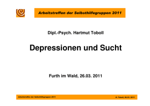 Depressionen und Sucht - Fachklinik Furth im Wald