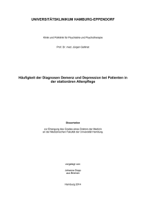 UNIVERSIT&Auml;TSKLINIKUM HAMBURG-EPPENDORF H&auml;ufigkeit der