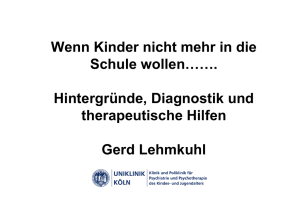 Hauptreferat von Herrn Prof. Dr. Gerd Lehmkuhl