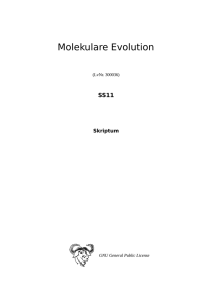 Molekulare Evolution